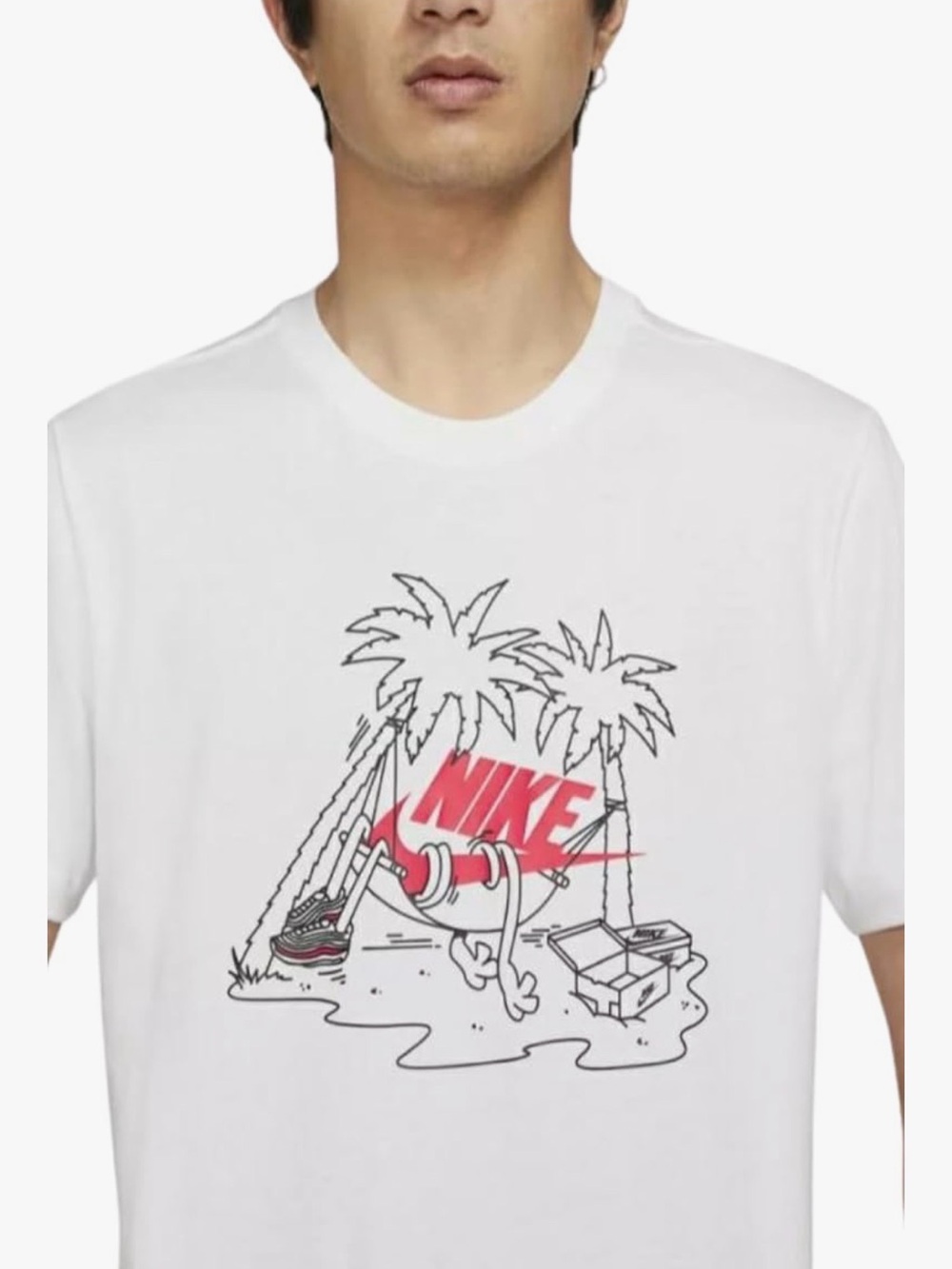 Nike White Short Sleeve Graphic Tee
